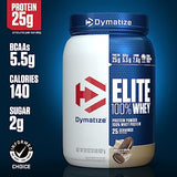 Dymatize Elite 100% Whey Protein Powder, Quick Absorbing & Fast Digesting for Optimal Muscle Recovery, Cookies & Cream, 32 Oz