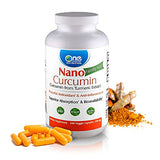 One Planet Nutrition Nano Curcumin Capsules — 500 mg Family Size, Turmeric Curcumin Gluten Free Nano Supplements, Non GMO Turmeric Capsules Gluten Free - 240 Veggie Capsules, Up to 8 Months Supply