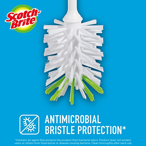 Scotch-Brite Kitchen Cleaning & Dish Washing Starter Kit: Non-Scratch Scrub Sponge (6 Pack) + Non-Scratch Advanced Soap Control Dishwand + Glass and Water Bottle Brush