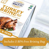 Organic Turkey Brine Kit - 16 oz. Garlic & Herb with Brine Bag by San Francisco Salt Company