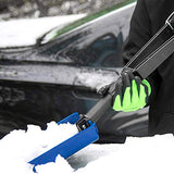 ORIENTOOLS Collapsible Snow Shovel with D-Grip Handle and Durable Aluminum Edge Blade, an Ideal Accessory for Your Car, Truck, Recreational Vehicle, etc. (Blade 6")