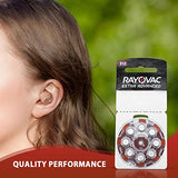 Wholesalehome Rayovac Hearing aid Batteries Size 312, 80 Extra Advanced Mercury-Free Batteries with Battery Caddy