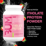 RAW Whey Isolate Protein Powder, Strawberry BumCake (CBUM Itholate Protein) - 100% Grass-Fed Sports Nutrition Powder for Muscle Growth & Recovery - Low-Fat, Low Carb, Naturally Flavored - 25 Servings