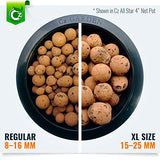 Expanded Clay Pebbles Grow Media for Orchids, NFT DWC Hydroponics, Aquaponics, Aquaculture LECA Plant Garden Soil Conditioner Amendment Ceramsite Aggregate (4 LB Cz Expanded Clay Pellets)