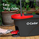 O-Cedar Easywring Microfiber Spin Mop & Bucket Floor Cleaning System with 4 Extra Refills