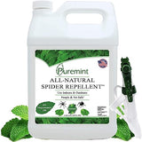 Puremint Spider Repellent, Natural 5% Peppermint Oil Spray, Kills & Deters All Types of Spiders and Insects, Indoor and Outdoor Use, 128 fl oz Gallon