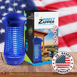Livin’ Well Blue Bug Zapper Indoor Outdoor - 4000V High Powered Electric Mosquito Zapper Home Patio, 1,500 Sq Ft Range Fly Zapper Mosquito Trap,18W UVA Bulb Mosquito Killer Lamp Insect Bug Light