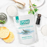 Epsoak Epsom Salt Detox + Cleanse - 4 lbs. (Qty. 2 x 2 lb. Bags) Bath Salts with Natural Essential Oils