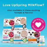 UpSpring Milkflow Lactation Supplement Drink Mix – Milk Lactation Supplement to Support Breast Milk Production with Fenugreek and Blessed Thistle, Berry Flavor, 18 Servings
