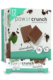 Power Crunch Protein Wafer Bars, High Protein Snacks with Delicious Taste, Chocolate Mint, 1.4 Ounce (12 Count)