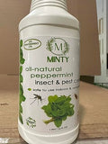 Minty Insect & Pest Control, Powerful & Natural 5% Peppermint Oil Spray for Ants, Spiders, Bed Bugs, Dust Mites, Roaches and More - Indoor and Outdoor Use, 16 fl oz Pint