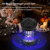 Lulu Home 2 Packs Indoor Bug Zapper with Fan, 1500V High Voltage Lighted Mosquito Lamp Trap, USB Cable Plug-in Electric Insect Killer Catching Moth Mosquitoes Gnat Fruit Flies (NO Battery)