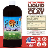 Yerba Prima Great Plains Bentonite - 32 oz (Pack of 2) - Internal Liquid Clay Supplement for A Natural Cleanse