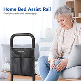 GreenChief Bed Rails for Elderly, Adjustable Bed Assist Rails with Storage Pocket, Medical Bed Cane for Elderly Adults Safety, Assistance for Getting In and Out of Bed, Fit King, Queen, Full, Twin Bed