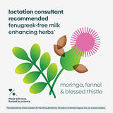 UpSpring Milkflow Immune Support Breastfeeding Supplement Drink Mix Fenugreek-Free, Moringa | Elderberry Lemonade Flavor | Lactation Supplement to Support Breast Milk Supply* | 16 Mixes