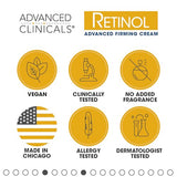 Advanced Clinicals Retinol Body Cream & Collagen Body Lotion Skin Care Set. Anti-Aging Body & Face Moisturizing Creams Repair Wrinkles, Fine lines, & Firm Sagging Skin. 16 Oz (2-Pack Bundle)
