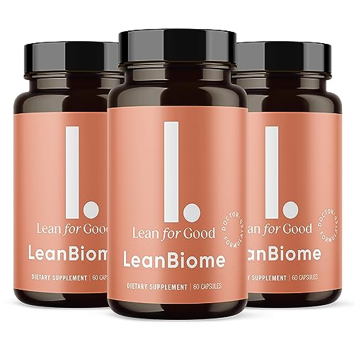 LEANFORGOOD LeanBiome, 9-Strain Probiotic Formula, Supports a Balanced Gut Microbiome, Powerful Gut Probiotics with Greenselect Phytosome - 60 Capsules, 3 Pack