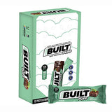 Built Puffs Bars, 12 Count Protein Bar - High Protein Energy Bars, Collagen, Gluten Free, Chocolate Covered, Low Carb, Low Calorie, Low Sugar, Delicious Protein, Healthy Snack (Mint Brownie)