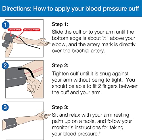 Microlife Replacement Blood Pressure Cuff for Arms 8.7-12.6-Inch, Medium