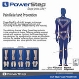 Powerstep Pinnacle Insoles - Orthotics for Plantar Fasciitis & Heel Pain Relief - Full Length Orthotic Insoles to Relieve Pain with Moderate Pronation - #1 Podiatrist Recommended (M 8-8.5, F 10-10.5)