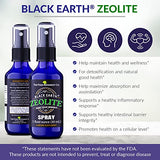 The Food Movement Black Earth Zeolite with Humic and Fulvic Acids and Trace Minerals for Detox, Digestion, Immunity, and More - Pump Spray Bottle, 1 fl oz