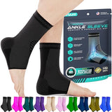 Modvel Compression Socks for Plantar Fasciitis, Achilles Tendonitis Relief - Ankle Compression Sleeve for Heel Spurs, Foot Swelling, Fatigue & Sprain - Arch Support Brace for Work, Gym, Sports, Foot Gear