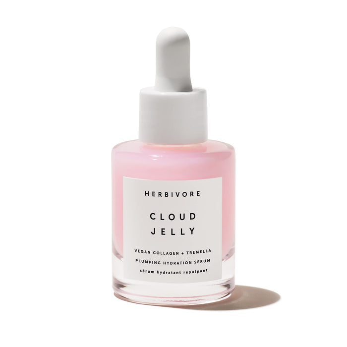 HERBIVORE Cloud Jelly Plumping + Hydration Moisturizing Face Serum – Vegan Collagen & Tremella Mushroom, Plump + Hydrate, Plant-based, Vegan, Cruelty-free, 30mL / 1 oz