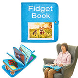 Fidget Book for Elderly | Fidget Blanket for Dementia | Dementia Products for Elderly | Gift and Activities for Seniors with Alzheimer’s or Dementia | Sensory Fidget Toys