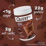 Quest Nutrition Chocolate Milkshake Protein Powder; 22g Protein; 1g Sugar; Low Carb; Gluten Free; 1.6 Pound; 24 Servings