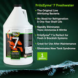 Fritz Aquatics FritzZyme 7 Live Nitrifying Bacteria Naturally Removes Amonia & Nitrite for Freshwater Fish (1-Gallon)