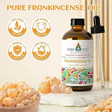 EVOKE OCCU Frankincense Essential Oil 4 Oz, Pure Frankincense Oil for Diffuser Skin Massage Candle Soap Making- 4 FL Oz