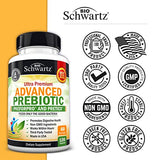 Prebiotics for Advanced Gut Health - Immune System Support & Dietary Fiber - Fuels Good Bacteria Growth to Promote Digestive Health - Gas & Digestion Support - Probiotics for Men & Women -120 Capsules