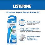Listerine Ultraclean Access Flosser Starter Kit Bundle | Proper & Durable Oral Care & Hygiene | Effective Plaque Removal, Teeth & Gum Protection , PFAS FREE | Starter Skit + 28 ct. Refills