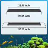 Gamalta Aquarium Light, 26W 24/7 Lighting Cycle, Sunrise/Daylight/Moonlight Mode and Custom Mode with Expandable Bracket, Adjustable Timer and 7 Color Brightness for 30~36IN Fish Tank