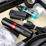 HAWINK Tattoo Pen Kit Rotary Gun Machine with Wireless Tattoo Power Supply 20Pcs Cartridge 7 inks 154KITP199-1