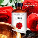 Majestic Pure Rose Oil, Premium Quality Fragrance Oil 1 Ounces