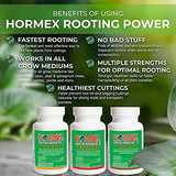 Hormex Rooting Powder #3, 8, 16 - High Strength Home Garden Pack - Fast & Easy - Free of Alcohol, Dye, Gel & Preservatives for Healthier Roots, 63g