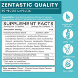 Zentastic Probiotics & Prebiotics Supplement - 50 Billion CFU - for Men & Women’s Immune & Digestive Health - 16 Strains - Shelf Stable - 120 Delayed Release Veggie Capsules
