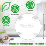 Flea Trap Refill Discs Sticky Traps Fly Trap Refill Glue Board Refills Trap Double Layer Adhesive Nontoxic Odorless Pest Control Traps Replacement Sticky Glue Pads 7.1 Inch for Bugs Flies (30 Pcs)