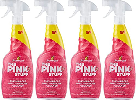 Pink stuff The Miracle Multi-Purpose Cleaner 750ml Spray WHIGT, 26 Fl Oz (4 Pack)