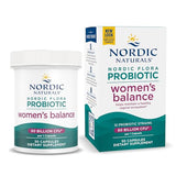 Nordic Naturals Nordic Flora Probiotic Women's Balance - 30 Capsules - 12 Probiotic Strains with 60 Billion Cultures - Intestinal Support, Vaginal Health - Vegan - 30 Servings