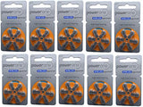 Varta PowerOne Hearing Aid Batteries Size 13-10 Packs of 6 Cells