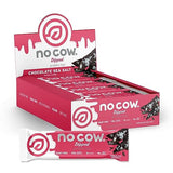 No Cow Chocolate Dipped Protein Bars, 20g Plant Based Vegan Protein, Keto Friendly, Low Sugar, Low Carb, Low Calorie, Gluten Free, Naturally Sweetened, Dairy Free, Non GMO, Kosher, Chocolate Sea Salt, 12 Pack