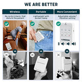 Lunderg Chair Alarm System - Wireless Chair Alarms and Fall Prevention for Elderly and Dementia Patients - Smart and Reliable Elderly Monitoring Kit for Caregiver - Perfect Complement to Bed Alarm