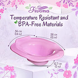 Fivona Yoni Steam Seat Over the Toilet for V Steaming and Sitz Bath Soak - Vaginal Steaming Tub - Basin for Hemorrhoids and Postpartum Care - Fits Most Toilet Shapes