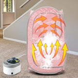 Smartmak Portable Sauna Tent, Foldable One Person Full Body Spa for Detox Therapy Without Steamer - LightPink