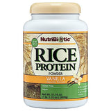 NutriBiotic – Vanilla Rice Protein, 1 Lb 5 Oz (600g) | Low Carb, Keto-Friendly, Vegan, Raw Protein Powder | Grown & Processed without Chemicals, GMOs or Gluten | Easy to Digest & Nutrient-Rich