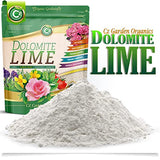 Dolomite Lime - Made in USA - Garden Soil Amendment Fertilizer for Plants. Calcium/Magnesium Additive. Safely Raise & Stabilize pH - Earthbox Tomatoes & Peppers Blossom End Rot. OMRI Listed