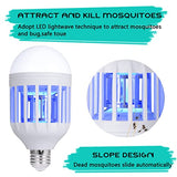 Bug Zapper Light Bulb, 2 in 1 Mosquitoes Killer Lamp Led Electronic Insect & Fly Killer, Porch Light for Entryway, Doorway, Corridor, Balcony and Patio
