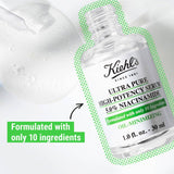 Kiehl's Ultra Pure High-Potency 5.0% Niacinamide Serum, Concentrated Face Serum for Oily Skin, Reduces Excess Oil and Shine, Helps Minimize Imperfections for a Natural Glow, Paraben-Free - 1 fl oz